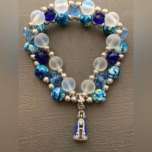 3-Strand Blue Virgin Bracelet